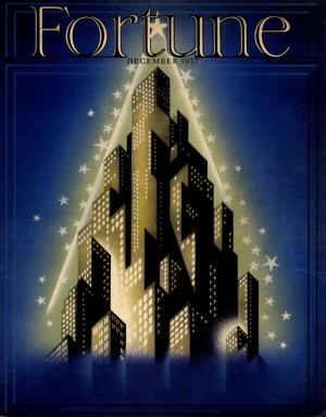 Fortune December 1937 Vintage Cover Poster